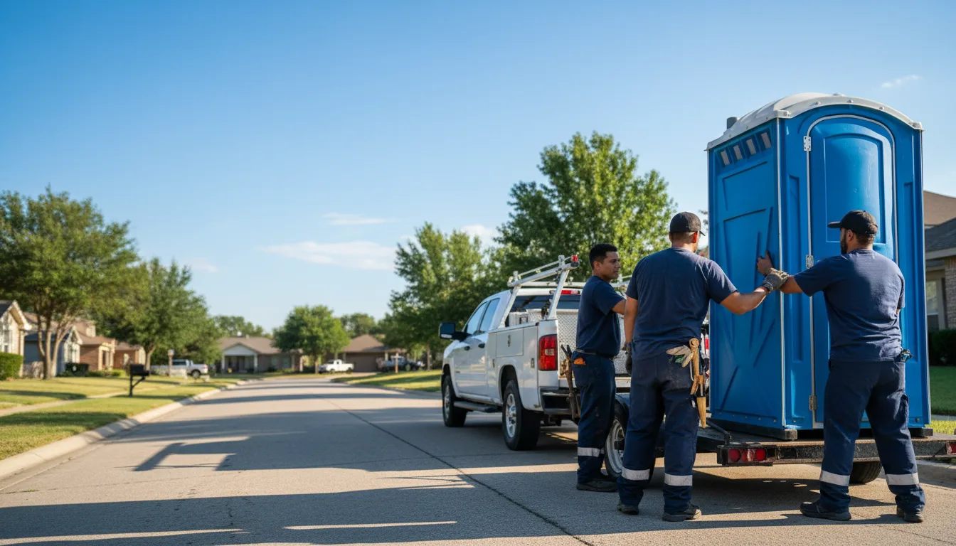 Portable Toilet Rental in Rice, TX near me